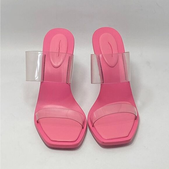 CULT GAIA Vita Vinyl Stacked Heel Mules size 37.5 - Picture 3 of 13